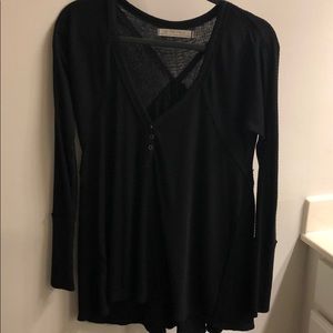Free People Black Long Sleeve